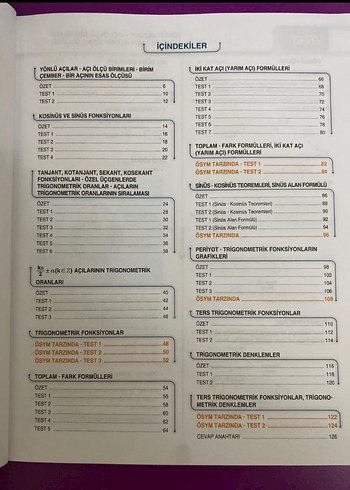  Beden AYT Trigonometri Soru Bankası Endemik