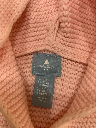 3 Ay Beden Gap kapüşonlu sweatshirt/hırka