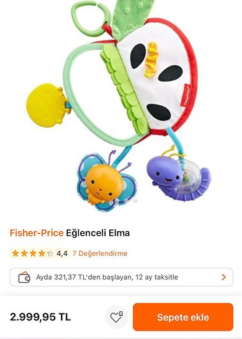 Fisher Price Eğlenceli Elma