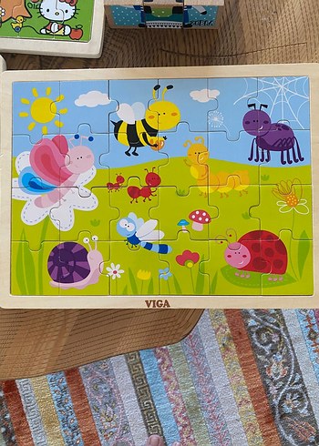 Diğer VIGA Sarı Ördek Ahşap Çocuk Yapbozu