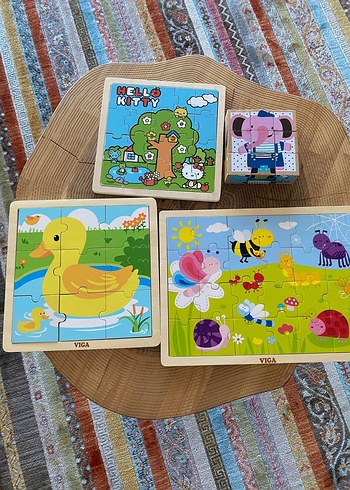 Beden VIGA Sarı Ördek Ahşap Çocuk Yapbozu