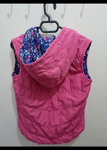 Kız Çocuk Çiçek Desenli Renkli Yelek - Görsel 4