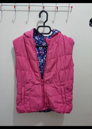 Kız Çocuk Çiçek Desenli Renkli Yelek - Görsel 3