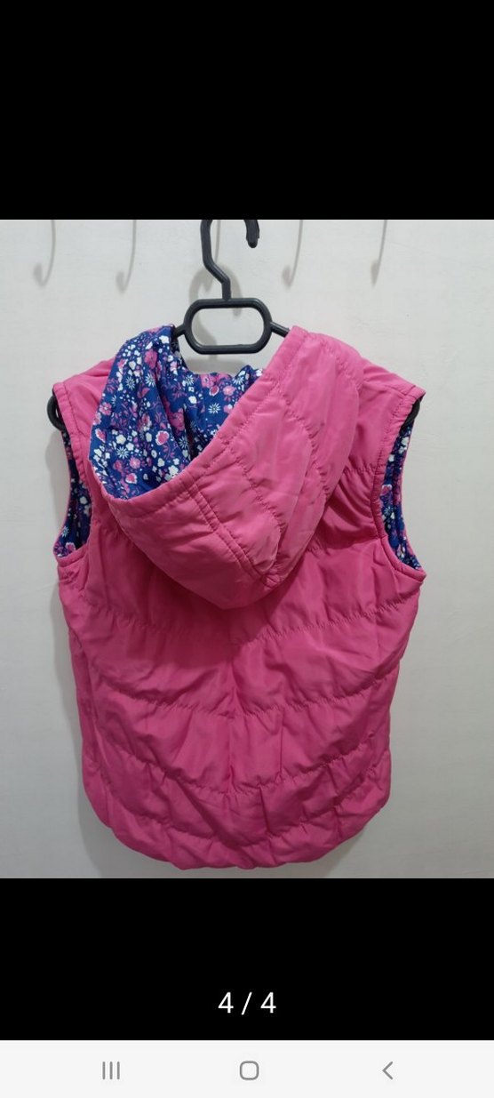 Kız Çocuk Çiçek Desenli Renkli Yelek - Görsel 4