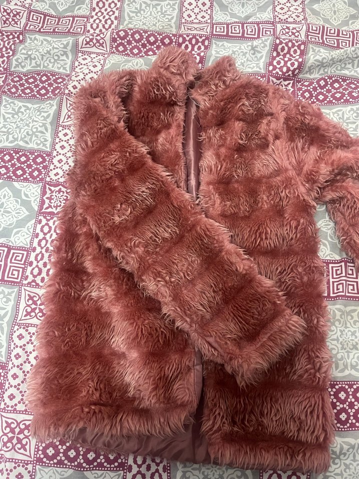 Gül kurusu ( Tarçın Alt Tonlu) Midi boy kürk - Görsel 2