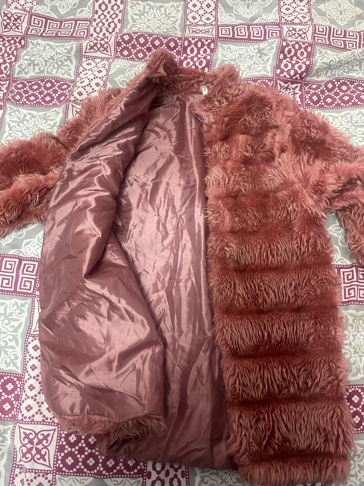 Gül kurusu ( Tarçın Alt Tonlu) Midi boy kürk - Görsel 3