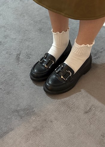 Bambi Siyah Parlak Loafer