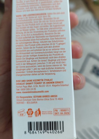 Sıfır . Adet Fiyatı RS Peeling Jel ve Güneş Kremi Seti - Görsel 9