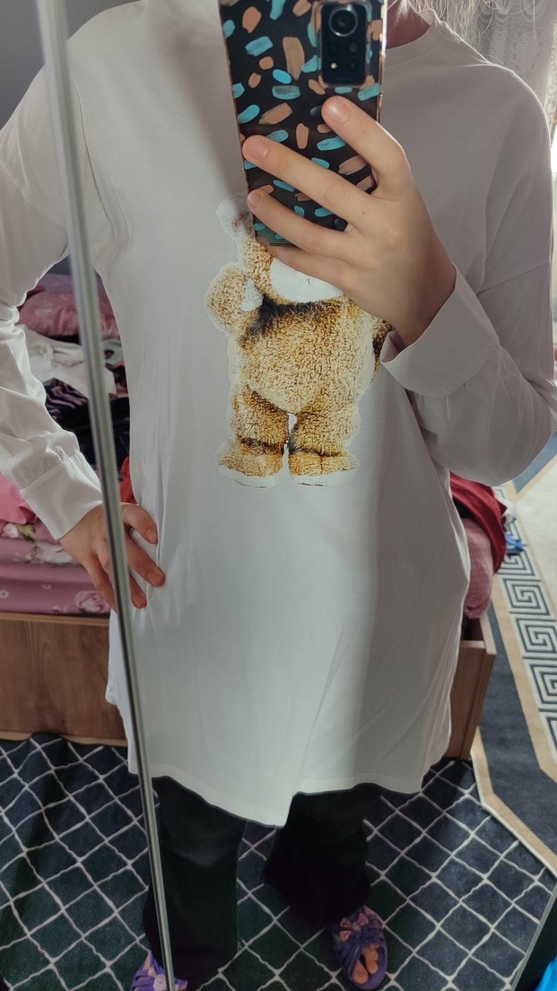 Beyaz Uzun Kollu tunik içlik olarakta kullanılır - Görsel 2