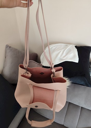 Bej Minimalist Deri Kadın Çanta - Görsel 3