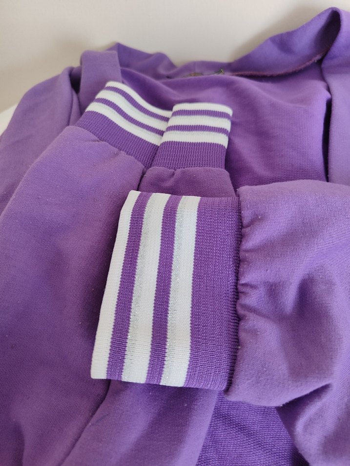 Mor Düğmeli Hırka - Görsel 3