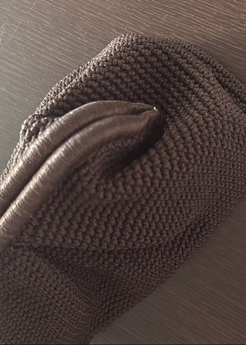 Beden kahverengi Renk Örgü Kadın Portföy Çanta