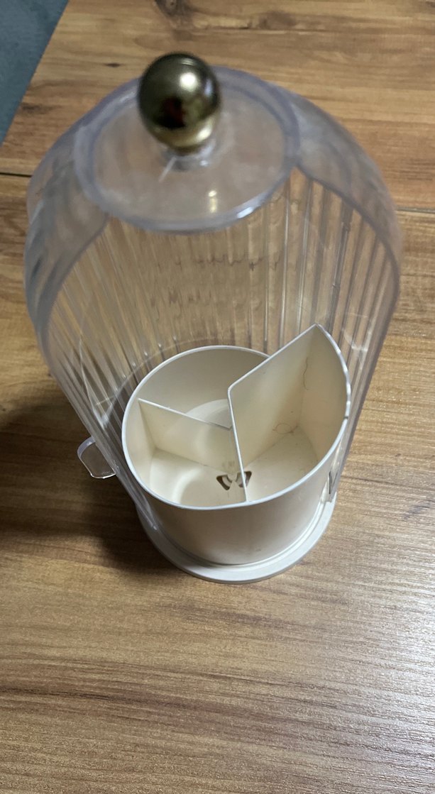 Bej Renkli Silindirik Mum ve Cam Kapağı - Görsel 3