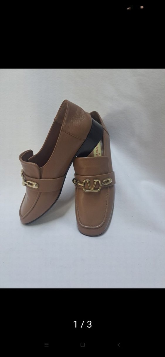 kahverengi içi dışı deri Kadın Klasik Topuklu Ayakkabı k 310 - Görsel 3