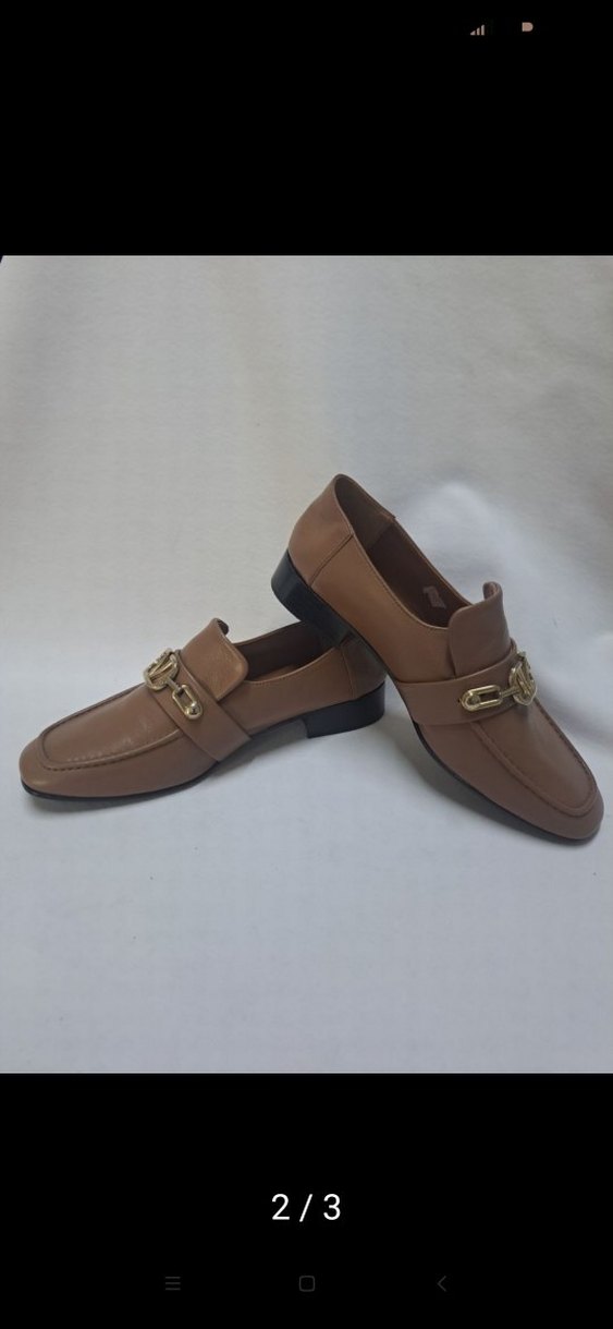 kahverengi içi dışı deri Kadın Klasik Topuklu Ayakkabı k 310 - Görsel 2