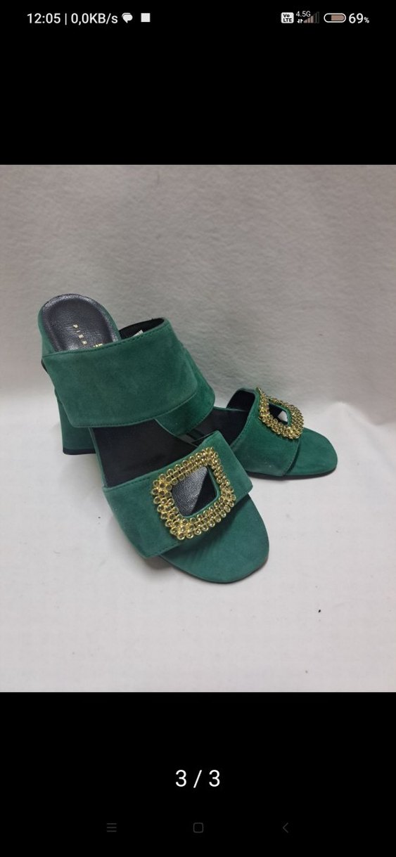 Yeni Defosuz kaliteli işçilik ve malzeme Topuklu Terlik k515 - Görsel 4