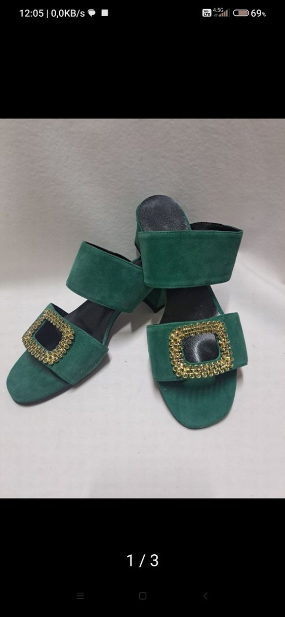 Yeni Defosuz kaliteli işçilik ve malzeme Topuklu Terlik k515 - Görsel 2