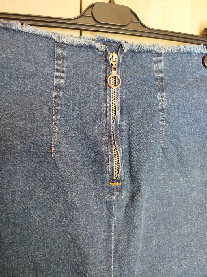 Midi Denim Etek - Görsel 4