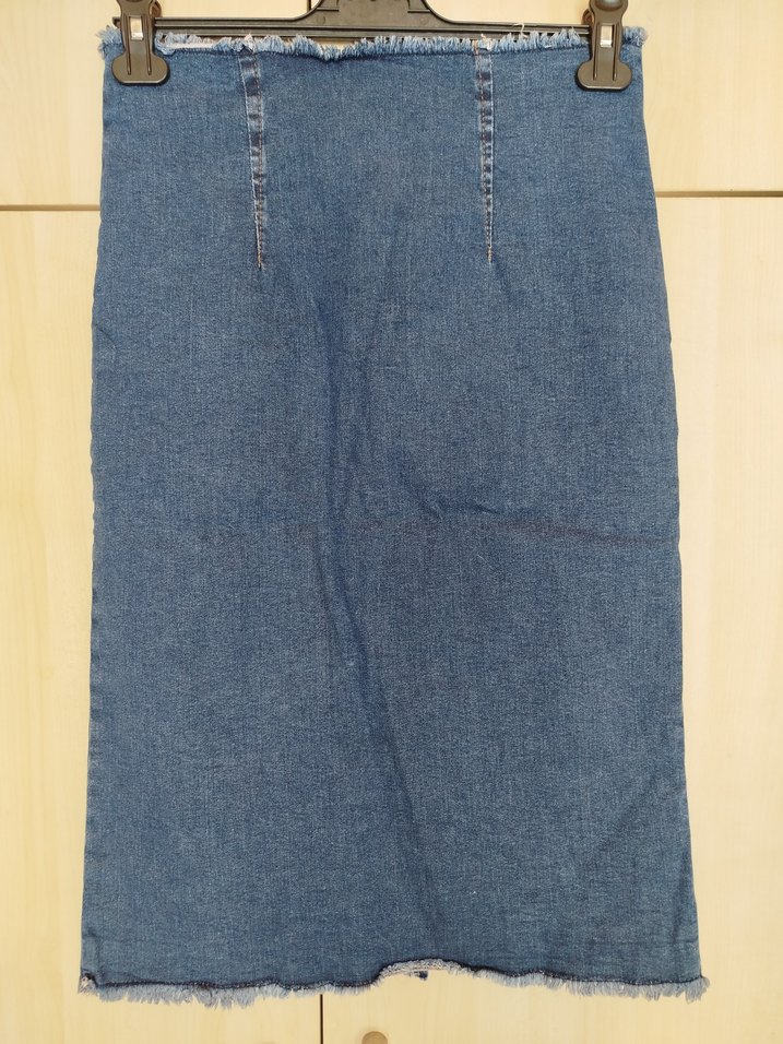 Midi Denim Etek - Görsel 3