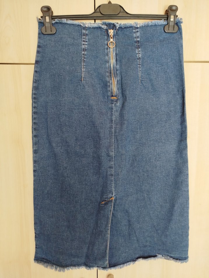 Midi Denim Etek - Görsel 2