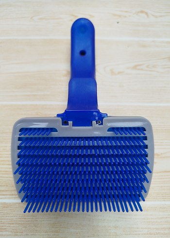 Mavi Renkli Plastik köpek tarağı - Görsel 3