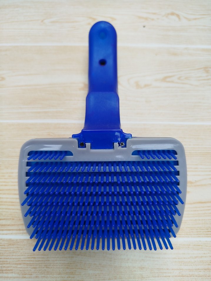 Mavi Renkli Plastik köpek tarağı - Görsel 3