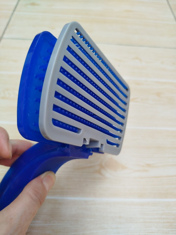 Mavi Renkli Plastik köpek tarağı - Görsel 4