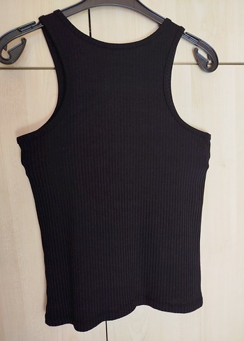 Siyah Fitilli Yüksek Yakalı Kadın Atlet - Görsel 5