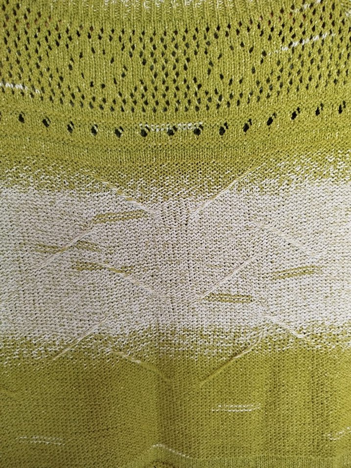 Bohem Yeşil Gri Örgü Kadın Kazak - Görsel 2