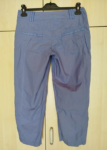 Kadın Mavi Kemerli Rahat Kapri - Görsel 2