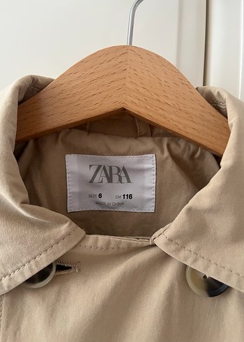 Bej Çocuk Düğmeli Klasik Kaban - Görsel 3