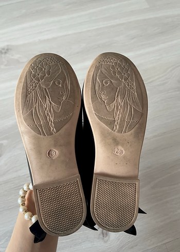 LC Waikiki Siyah Fiyonk Detaylı Kız Çocuk Babet