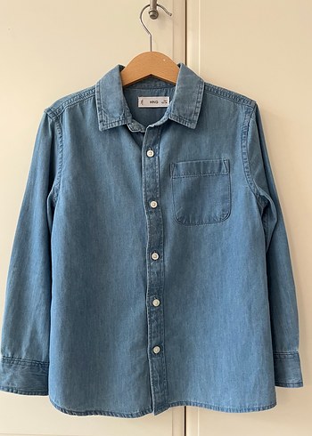 Erkek Çocuk Uzun Kollu Denim Gömlek