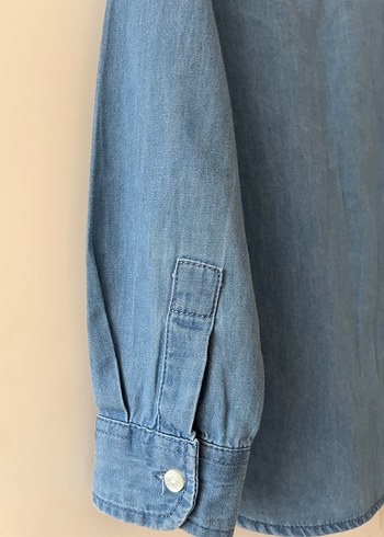 Mango Kids Erkek Çocuk Uzun Kollu Denim Gömlek