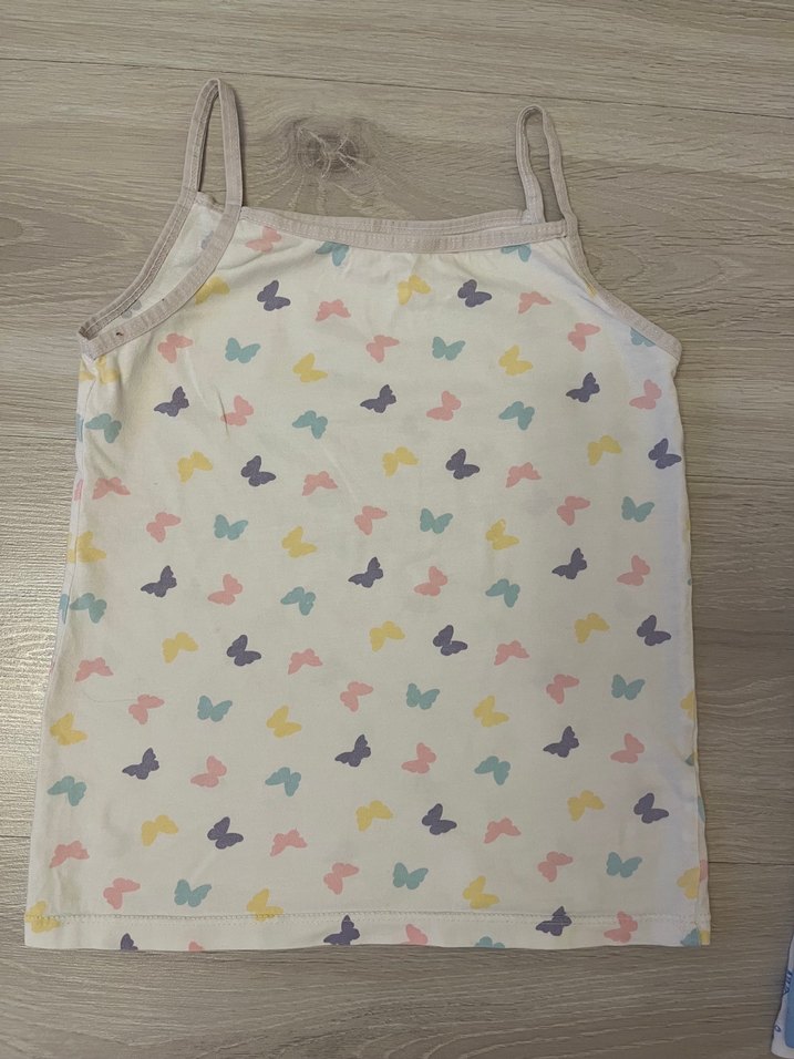 Çocuk İp Askılı Atlet Seti, Renkli ve Desensiz - Görsel 5