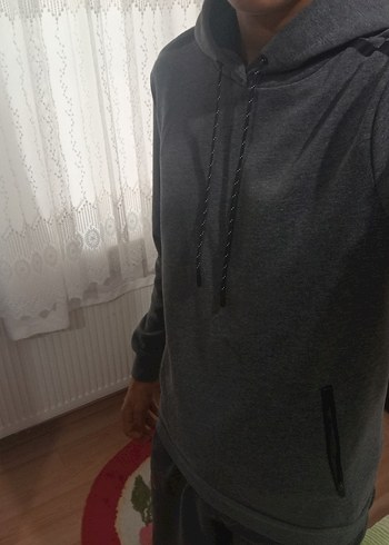 Gri Erkek Sweatshirt