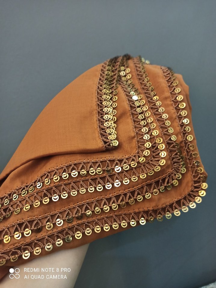 Pullu yazma tarçın rengi - Görsel 4