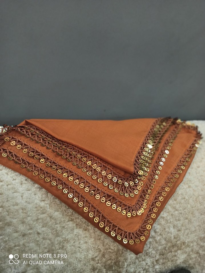 Pullu yazma tarçın rengi - Görsel 2