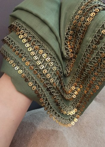 anlı kızlı model çağla yeşili rengi l - Görsel 6