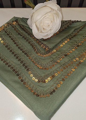 anlı kızlı model çağla yeşili rengi l - Görsel 3