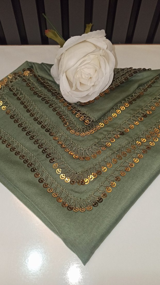 anlı kızlı model çağla yeşili rengi l - Görsel 3