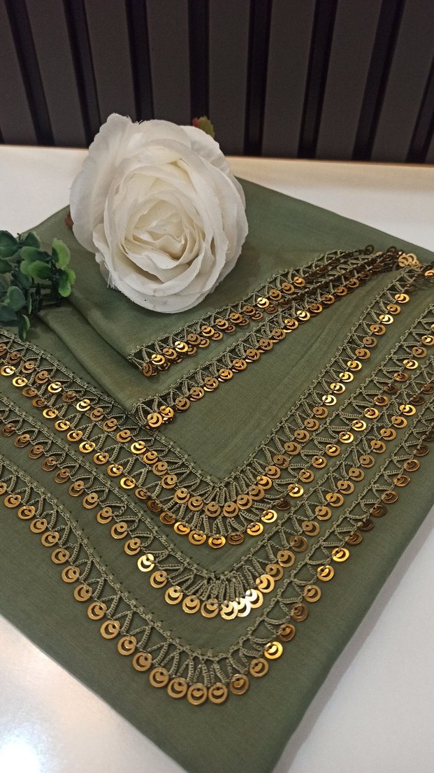 anlı kızlı model çağla yeşili rengi l - Görsel 2