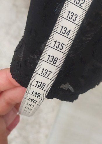 40 Beden gri Renk Siyah Uzun Bohem Elbise