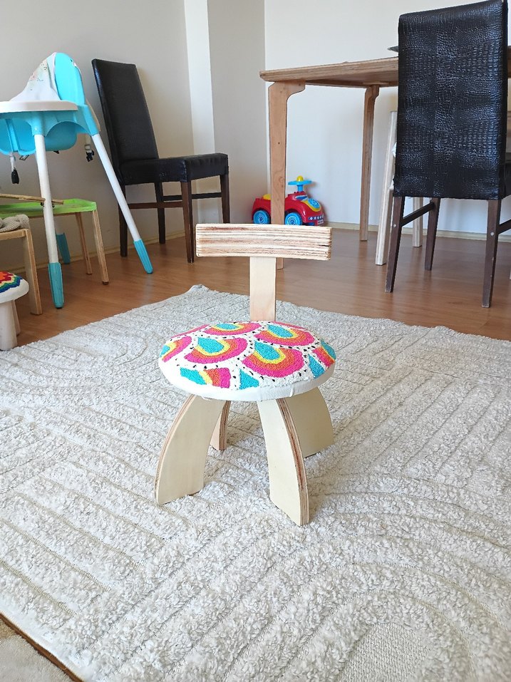 Renkli Çocuk Sandalyesi - Görsel 2