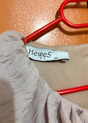 Bej Uzun Kollu Fırfırlı  Elbise - Görsel 5