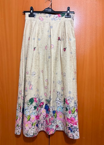 Çiçek Desenli Bohem Kadın Uzun Etek - Görsel 2