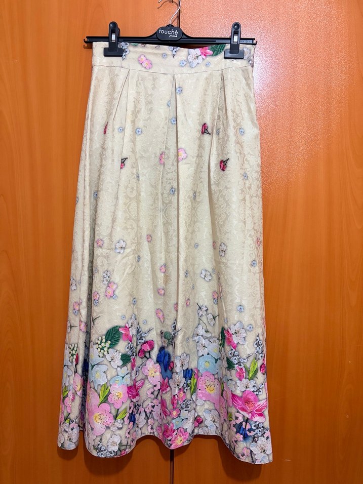Çiçek Desenli Bohem Kadın Uzun Etek - Görsel 2