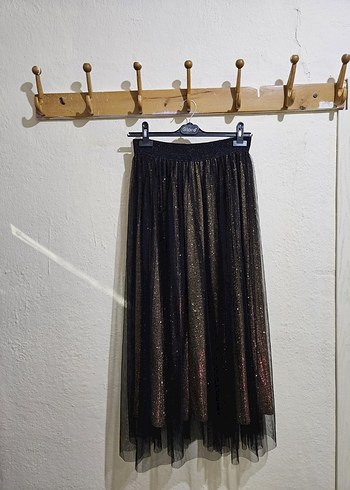 Kadın simli Tül Etek - Görsel 2