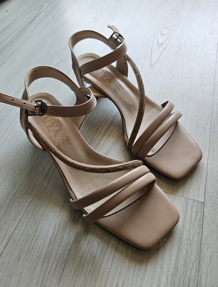 Bej Kadın Topuklu ayakkabı - Görsel 3