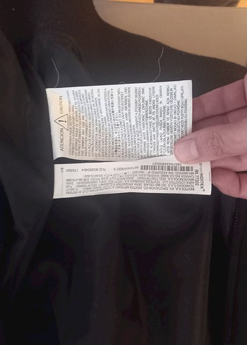 Zara marka siyah süet small erkek mont - Görsel 3